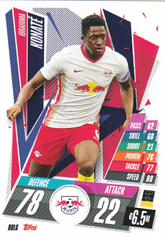 Ibrahima Konate RB Leipzig 2020/21 Topps Match Attax CL #RBL06